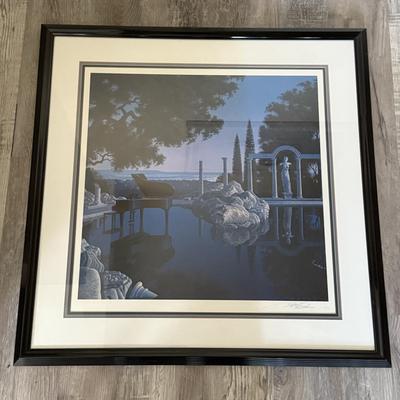 LOT 156U: Two Framed/Signed Prints by Jim Buckles - Cheshire Moon & Blue Ruin