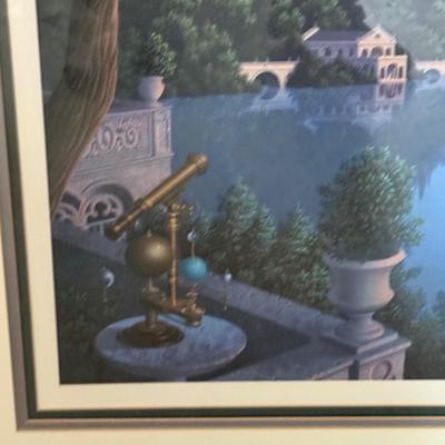 LOT 156U: Two Framed/Signed Prints by Jim Buckles - Cheshire Moon & Blue Ruin