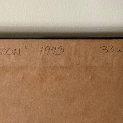 LOT 156U: Two Framed/Signed Prints by Jim Buckles - Cheshire Moon & Blue Ruin