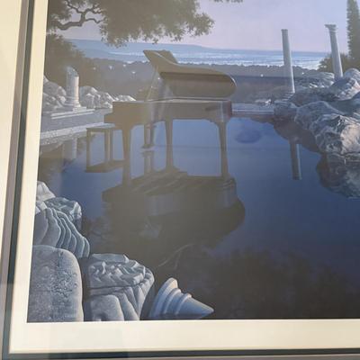 LOT 156U: Two Framed/Signed Prints by Jim Buckles - Cheshire Moon & Blue Ruin