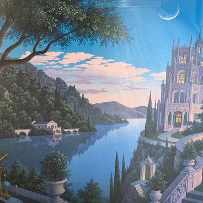 LOT 156U: Two Framed/Signed Prints by Jim Buckles - Cheshire Moon & Blue Ruin