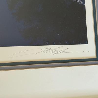 LOT 156U: Two Framed/Signed Prints by Jim Buckles - Cheshire Moon & Blue Ruin