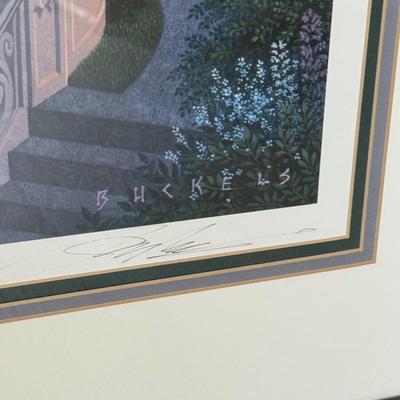 LOT 156U: Two Framed/Signed Prints by Jim Buckles - Cheshire Moon & Blue Ruin