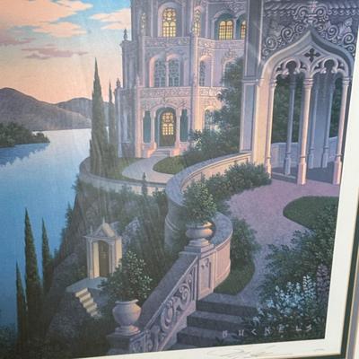LOT 156U: Two Framed/Signed Prints by Jim Buckles - Cheshire Moon & Blue Ruin