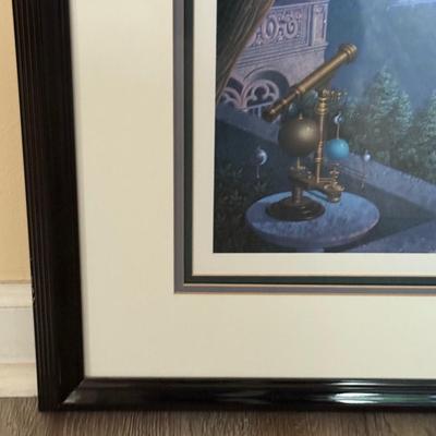 LOT 156U: Two Framed/Signed Prints by Jim Buckles - Cheshire Moon & Blue Ruin