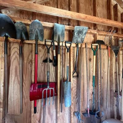 Wall of Yard Tools / Shovels