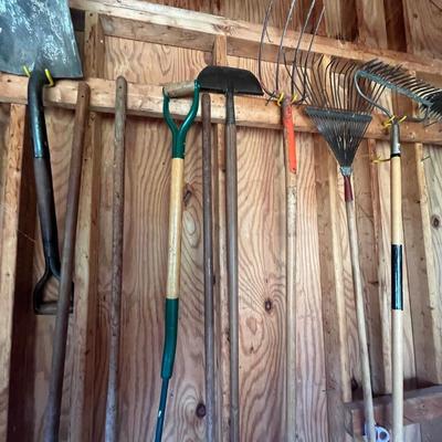 Wall of Yard Tools / Shovels