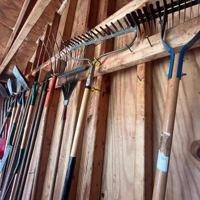 Wall of Yard Tools / Shovels