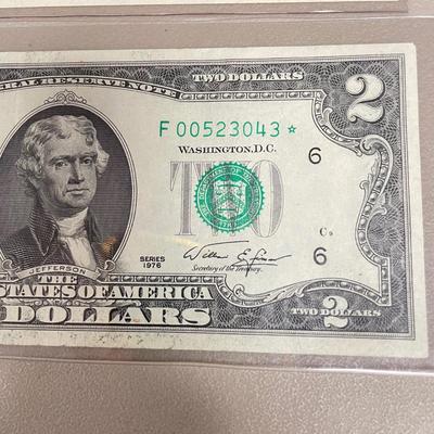1934 Five Dollar Bill, Uncut $2 Bills, $500 Gold Certificate (ST-SS)