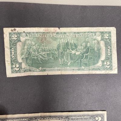 1934 Five Dollar Bill, Uncut $2 Bills, $500 Gold Certificate (ST-SS)