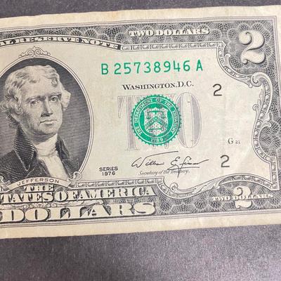 1934 Five Dollar Bill, Uncut $2 Bills, $500 Gold Certificate (ST-SS)