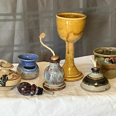 Stoneware, Chalisis, Oil burning scentsy, wine stopper