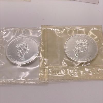 Nine Canadian Silver $5 Coins (ST-SS)