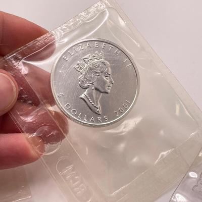 Nine Canadian Silver $5 Coins (ST-SS)