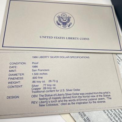 Mint 1990 Prestige Set, Silver Liberty Dollars (ST-SS)
