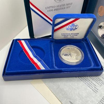 Mint 1990 Prestige Set, Silver Liberty Dollars (ST-SS)