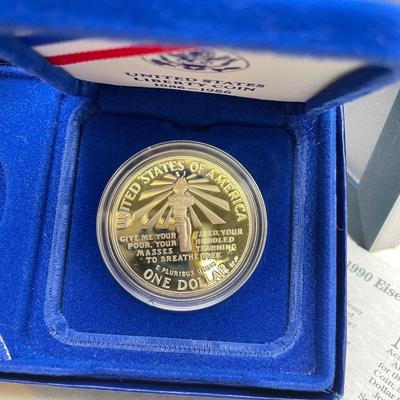 Mint 1990 Prestige Set, Silver Liberty Dollars (ST-SS)