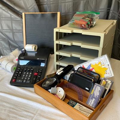 Office Supplies, Calculator, foot support etc