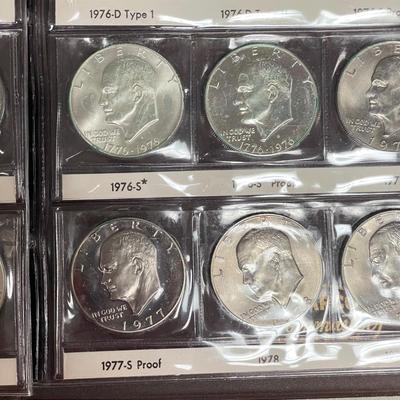 Two Eisenhower Dollar Coin Books (ST-SS)