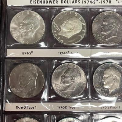 Two Eisenhower Dollar Coin Books (ST-SS)