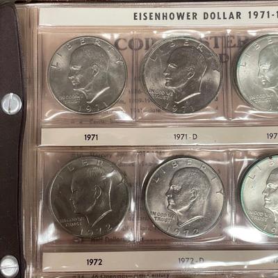 Two Eisenhower Dollar Coin Books (ST-SS)