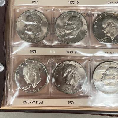 Two Eisenhower Dollar Coin Books (ST-SS)