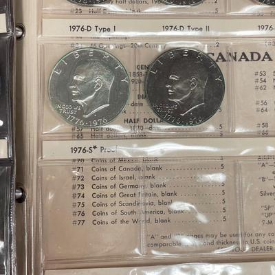 Two Eisenhower Dollar Coin Books (ST-SS)