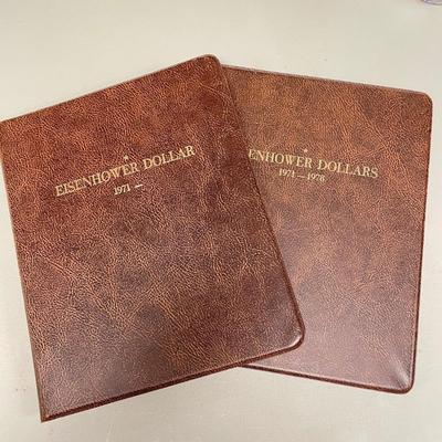 Two Eisenhower Dollar Coin Books (ST-SS)