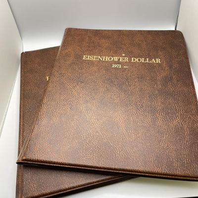 Two Eisenhower Dollar Coin Books (ST-SS)