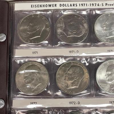 Two Eisenhower Dollar Coin Books (ST-SS)