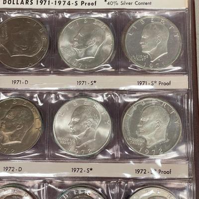 Two Eisenhower Dollar Coin Books (ST-SS)
