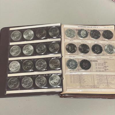 Two Eisenhower Dollar Coin Books (ST-SS)