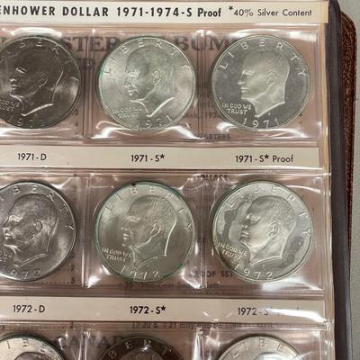 Two Eisenhower Dollar Coin Books (ST-SS)