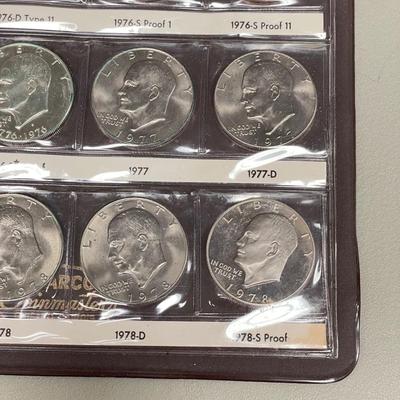 Two Eisenhower Dollar Coin Books (ST-SS)