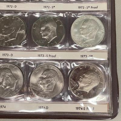 Two Eisenhower Dollar Coin Books (ST-SS)