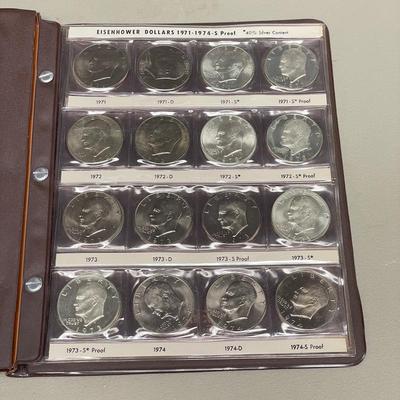 Two Eisenhower Dollar Coin Books (ST-SS)