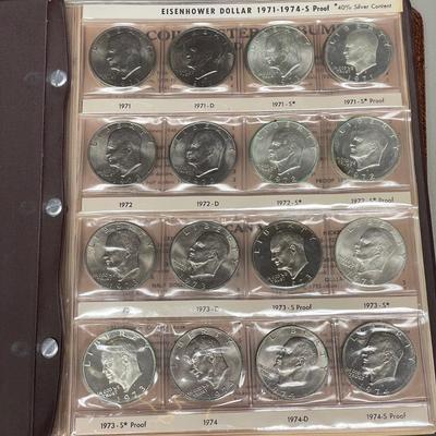 Two Eisenhower Dollar Coin Books (ST-SS)