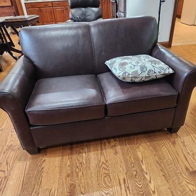 Leather Love Seat