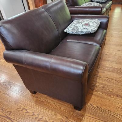 Leather Love Seat