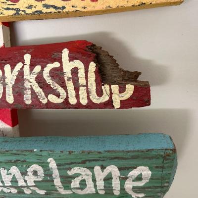 Wonderful Colorful Christmas Sign and Santa