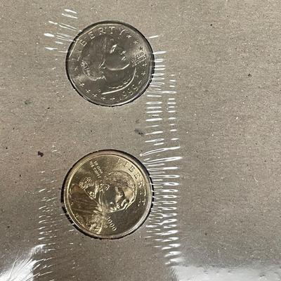 Sacagawea and Susan B Anthony Dollar Coins (ST-SS)