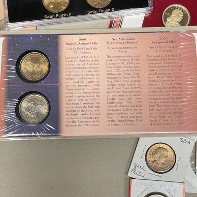 Sacagawea and Susan B Anthony Dollar Coins (ST-SS)