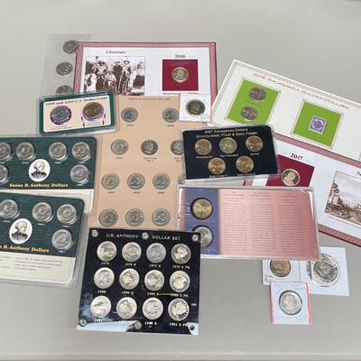 Sacagawea and Susan B Anthony Dollar Coins (ST-SS)