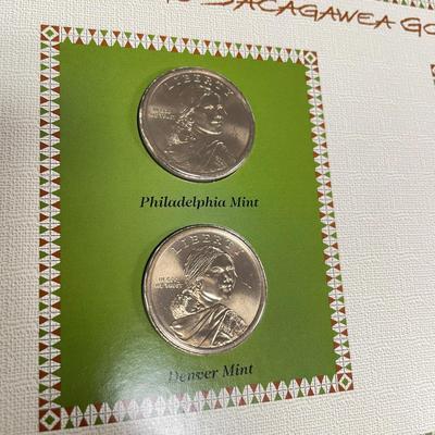 Sacagawea and Susan B Anthony Dollar Coins (ST-SS)