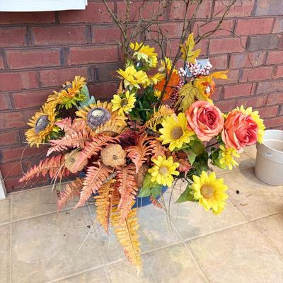 Brighten up your Porch with some Fall Flowers in Pots