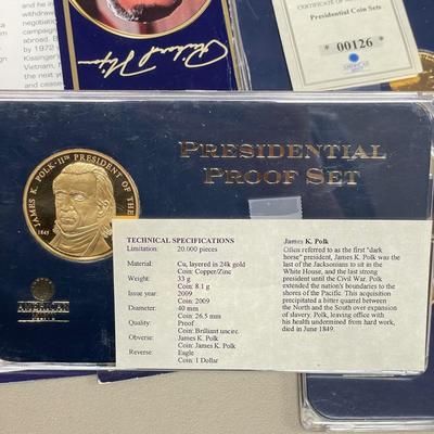 Proof Presidential Dollar Coins (ST-SS)