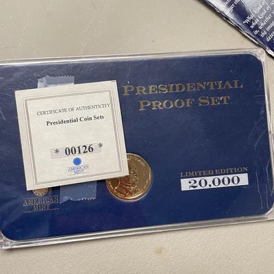 Proof Presidential Dollar Coins (ST-SS)