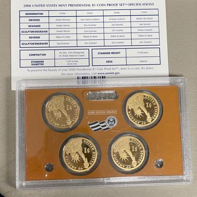 Proof Presidential Dollar Coins (ST-SS)