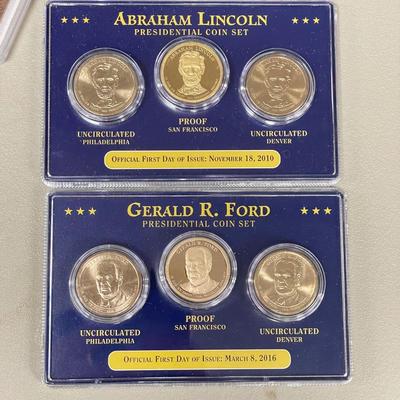 Proof Presidential Dollar Coins (ST-SS)