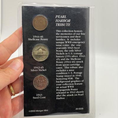 US Coin/Stamp Sets w/ Germany & Vietnam (ST-SS)